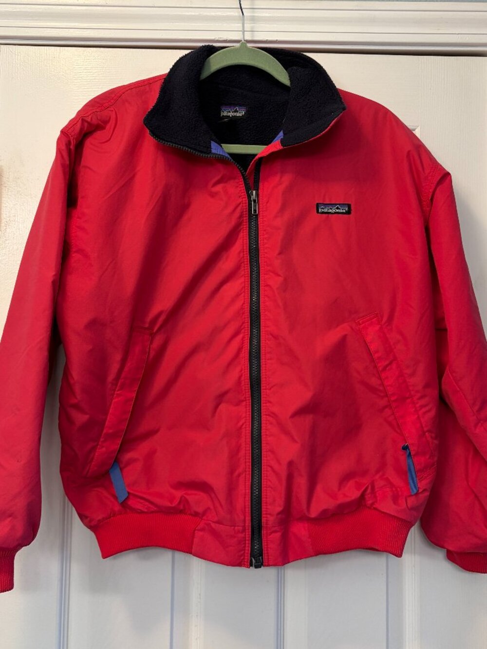 Vintage Patagonia Shelled Synchilla Jacket Red USA Made Size 12